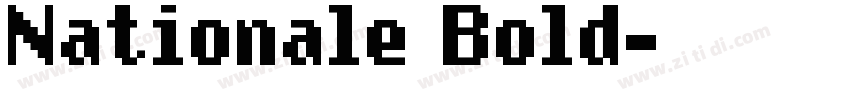Nationale Bold字体转换